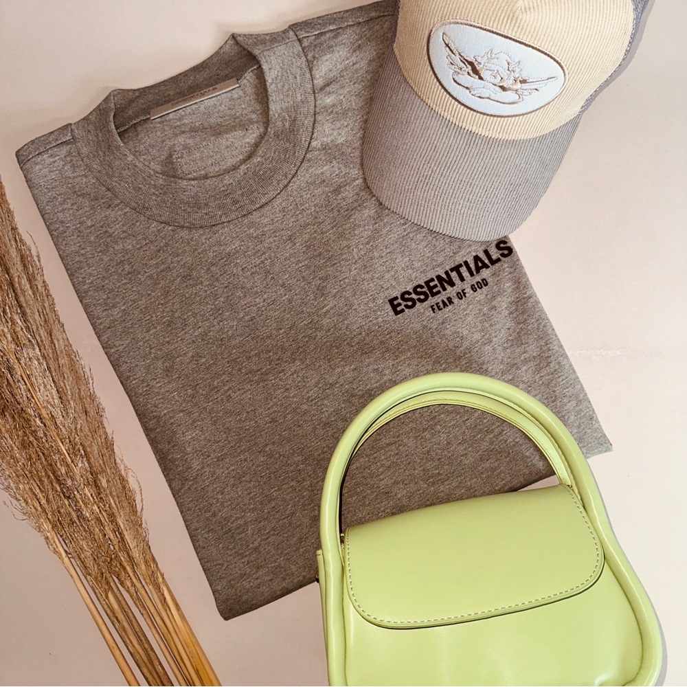 FEAR OF GOD ESSENTIALS Dark Oatmeal T Shirt